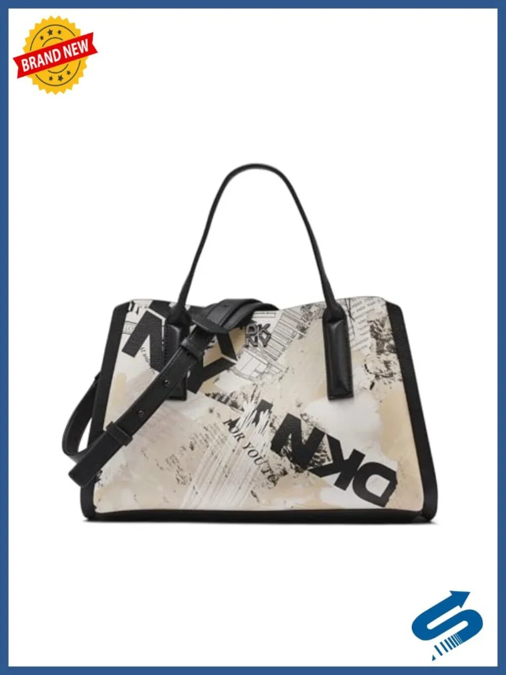 Satchel Bag With Adjustable Strap - Polyurethane